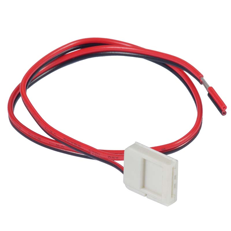 CONECTOR SIMPLE (monocolor 2 PIN) + CABLE para TIRAS 10mm